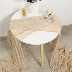 Cheesecloth Table Runner3.3ft Boho Gauze Cheese Cloth Table Runner 1 Beige