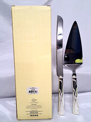 Lenox Adorn 13″ Cake Knife & Server Set American By Design NEW IN BOX Wedding