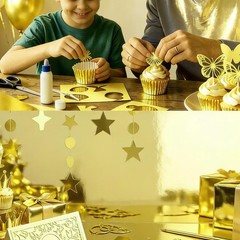 25 Sheets Metallic Gold Cardstock Paper 8.5 x 11 25 Sheets,