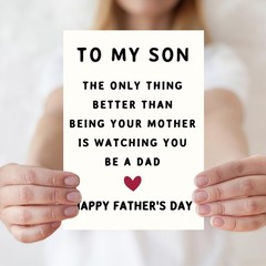 Fathers Day Card Gifts for Son, Father’s Day Cards Gifts Decorations for S