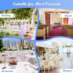 6 Pieces Reserved Signs for Wedding Chairs, Catcan Seating Clear