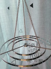 5Pcs 3-Tiered 22.5cm Round Hanger Centerpiece Chandelier Wedding Christmas Party