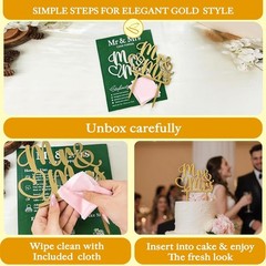 Rustic Wedding Cake Toppers Bride and Groom – Boho Mr and Mrs Cake Topper, Wood