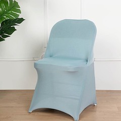 DUSTY BLUE FOLDING Stretch SPANDEX CHAIR COVER Wedding Banquet Party Decorations