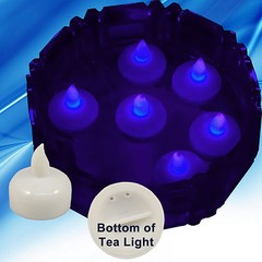 NEW 24 Purple Led Floating Floral Tea Light Candle for Wedding Centerpiece Decor