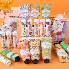 12 Pack Bulk Hand Cream and Lip Balm Set, Gifts for 1 Fl Oz (Pack of 12)