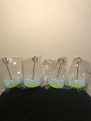 Place Card Holders 2 Sets of 4 Pieces 4 Mustaches & 4 Bows