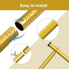 Over The Table Rod Stand w/Clamps Metal Balloon Table Arch Decoration for Party