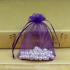 4×6 Inch Organza Gift Bags with Drawstring for Jewelry,Candy,100 Pcs Purple Sach