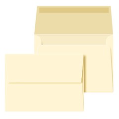 Cream A6 Envelopes, 4 3/4″ x 6 1/2″, Gummed Flap, 28lb Bond (105gsm), 50 Qty