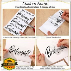 AmazingSpark Bridesmaid Boxes Black Classic