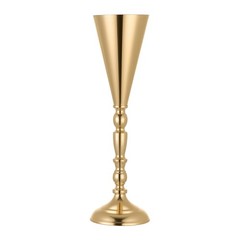 VEVOR 20 PCS Wedding Flower Vase 16.9in Tall Trumpet Table Centerpieces Gold