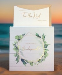 “Will You Be My Bridesmaid” Magnetic Closure Wedding Gift Box w/card Bridesmaid