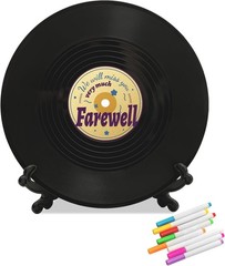 Farewell Guest Book Alternatives Signature Vinyl Record Decorations，Going Awa…