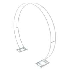 M/L Round Wedding Arch Backdrop Stand Outdoor Garden Lawn Beach Summer Wedding