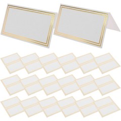 50 Pcs Double-sided Hot Stamping Place Card Birthday Party Banquet