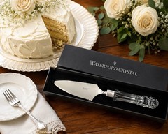 Waterford Crystal Wedding Cake Pie Server 12″ Ireland Serrated Steel Blade