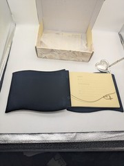 Lenox Opal Innocence Event Guestbook With Pen Silverplated