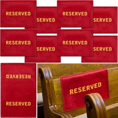 Tudomro Reserved Signs For Pews Chairs Reserved Pew Cloths Seating Sig