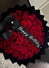 25 Fresh Red Rose Bouquet Customizable Next Business Day Shipping
