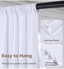 10 panels of 1.5 m x 3 m 15.2 m x 3m background curtains without white wrinkles