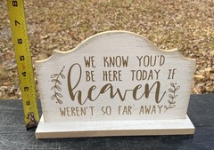Studio His & Hers Wedding Sign Memorial If Heaven Weren’t So Far Away
