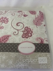 Pepper Pot Paisley Pills Dot NIB Guest Book. Wedding, Party, Funeral