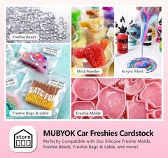 M450 3inch 100pcs Car Freshies Cardstock Cutouts Round for Circles Silicone M…