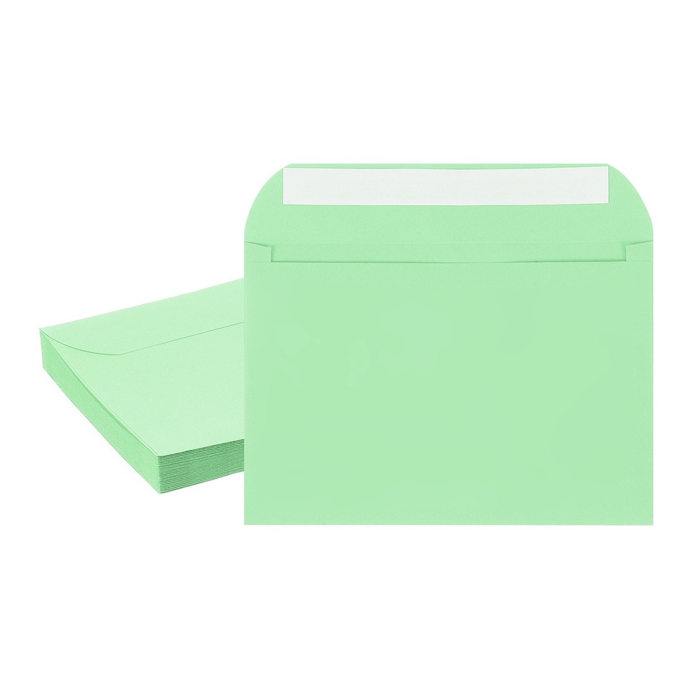 20 Pcs Self Sealing Envelopes 7.8×5.5 Inch for Invitations A7 Light Green