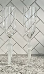 Hallmark Keepsake Two Hearts One Love Wedding Toasting Flutes Bride Groom 2005