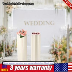 MilkyWhite Cardboard Vase Desktop Floor-standing Cardboard+Acrylic Wedding Decor