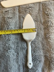 Happily Ever After Ceramic White Wedding Cake Knife And Server Set Mr And Mrs