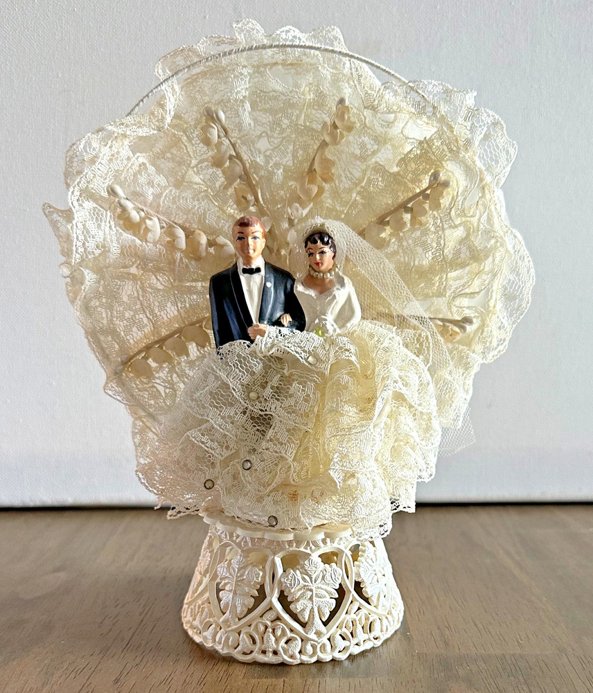 Mid-Century Wedding Cake Topper 1950s Coast Novelty Mfg.