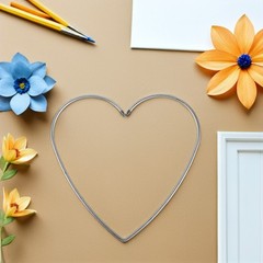 10 Pcs Metal Dreamcatcher Floral Hoops Wreath Heart Door Wire