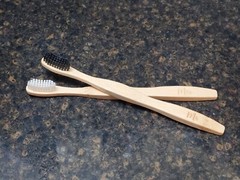 Wedding Bamboo Mr. + Mrs. Toothbrushes & Holders