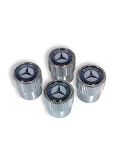 Valve Stem Caps – Blue Laurel Wreath, Universal Fit for Cars & Trucks, Durable D