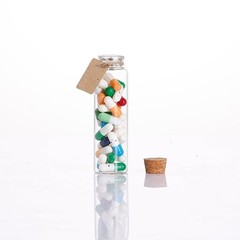 Eclaro 24 pieces of 50ml mini glass bottles with cork stoppers – 50ml, Clear