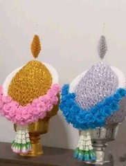 Artificial Flowers Fabric Plastic Garlands Bushes Needles Arranged Bouquets Plug