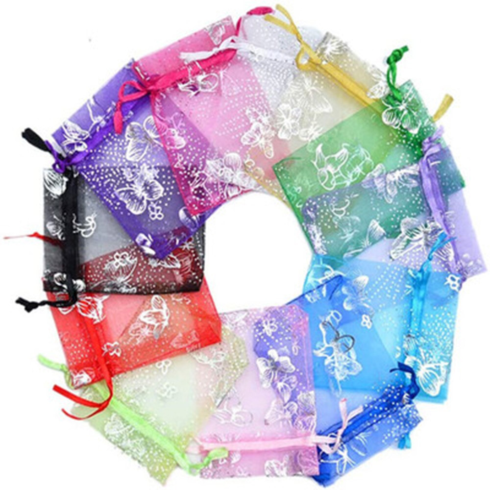 25Pcs Organza Bag Jewelry Packaging Gift Candy Wedding Party Goodie Packing