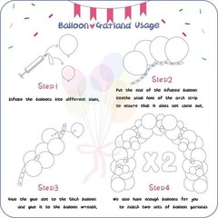 412pcs Rainbow Balloon Arch Kit Assorted 5/10/12/18 Inch Multicolor – 412