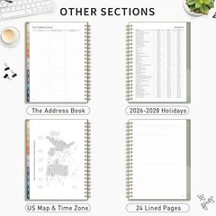 Academic Planner 2026-2027, Weekly and Monthly, July 8.5″ x 11″ Light Green