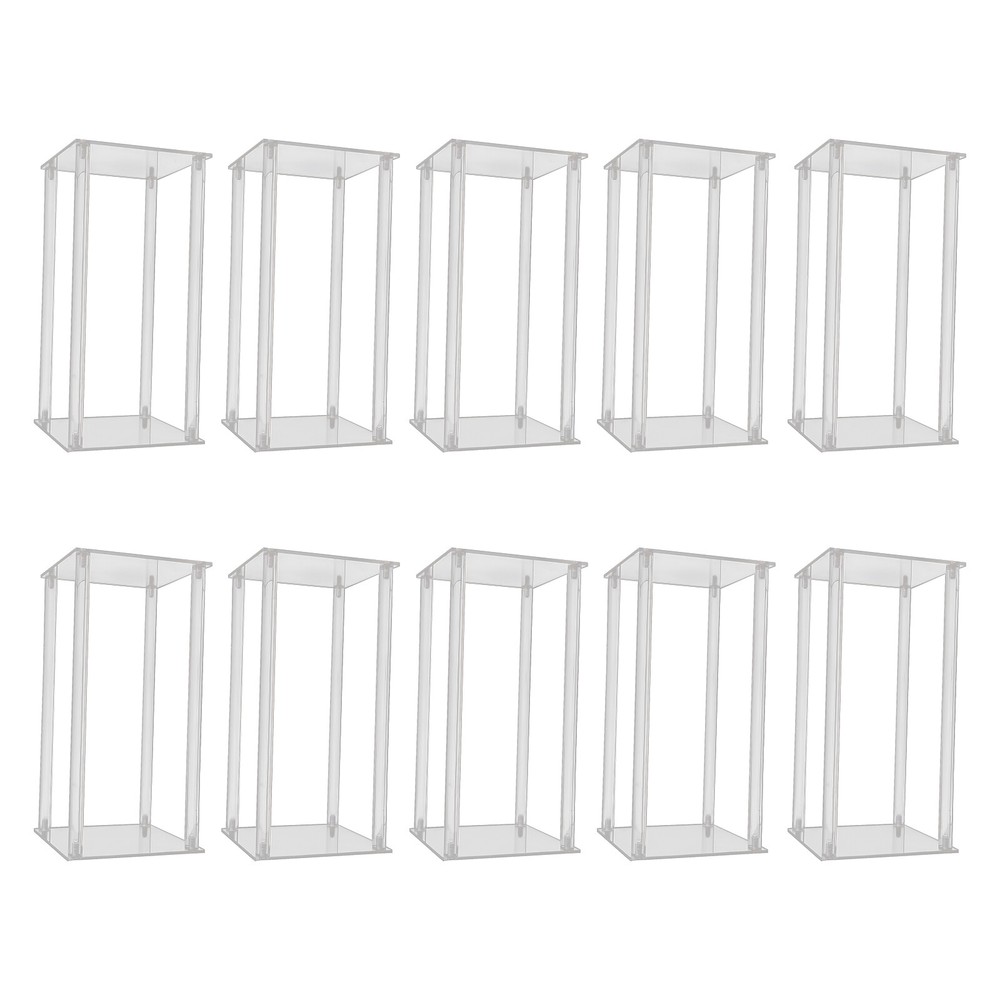 10Pcs Clear Acrylic Flower Stands Wedding Event Party Table Decor Flower Vases