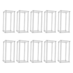 10Pcs Clear Acrylic Flower Stands Wedding Event Party Table Decor Flower Vases