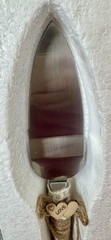 Wedding Cakes Server Set & Champagne Glasses 4 Piece Rustic Country Burlap Lace
