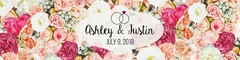 100 Rose Floral background Wedding Water Bottle Labels Engagement Bridal Party