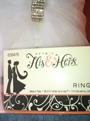 Studio His & Hers Ring Pillow Floral Lace Wedding Ring Bearer Pillow