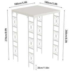 Heavy Duty Outdoor Wedding Canopies Gazebo Frame Garden Arch for Climbing Plants