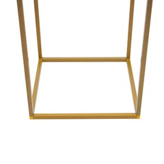 10x Golden Metal Flower Stand 23.6″ Tall Wedding Decor Frame Table Centerpiece