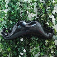 31-Inch long Black Mustache Mylar Foil Balloon Party Wedding Decorations Sale