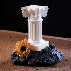 Mini Roman Column Statue Desktop Decor Photography Prop